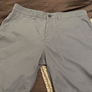 Johnnie-O navy and white designed mens shorts